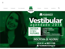 Tablet Screenshot of faculdadesmaringa.br
